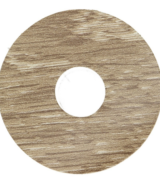 Zelfklevende rozetten eik geschraapt grijs voor laminaat en PVC vloeren