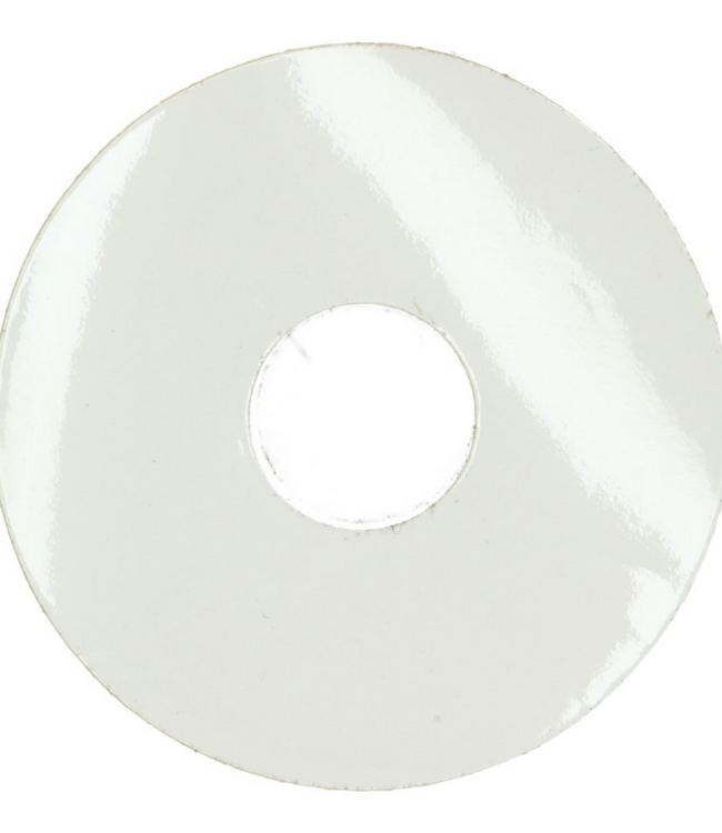 Zelfklevende rozetten hoogglans wit voor laminaat en PVC vloeren