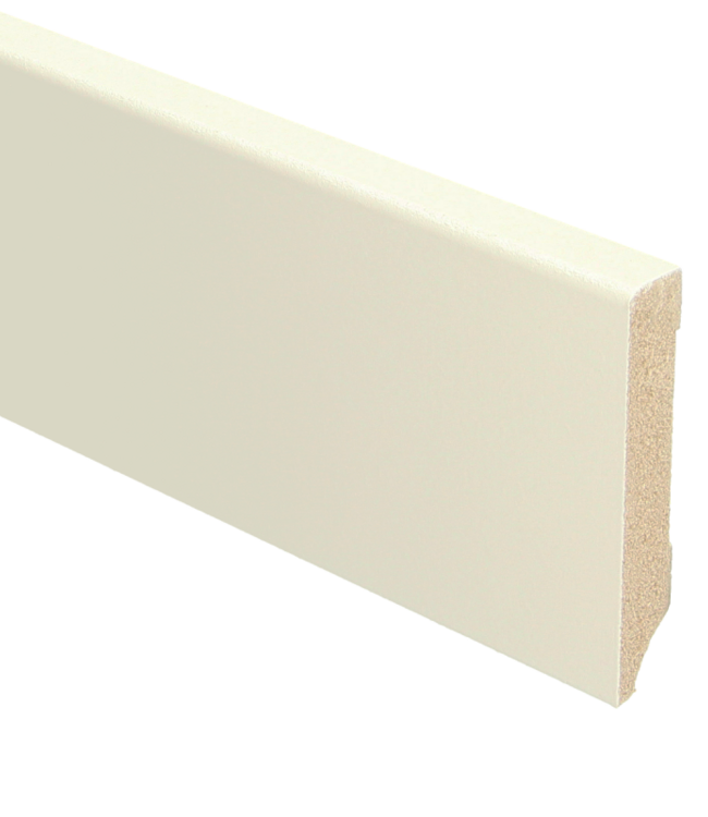Rechte hoge moderne plint 70x12 voorgelakt katoen