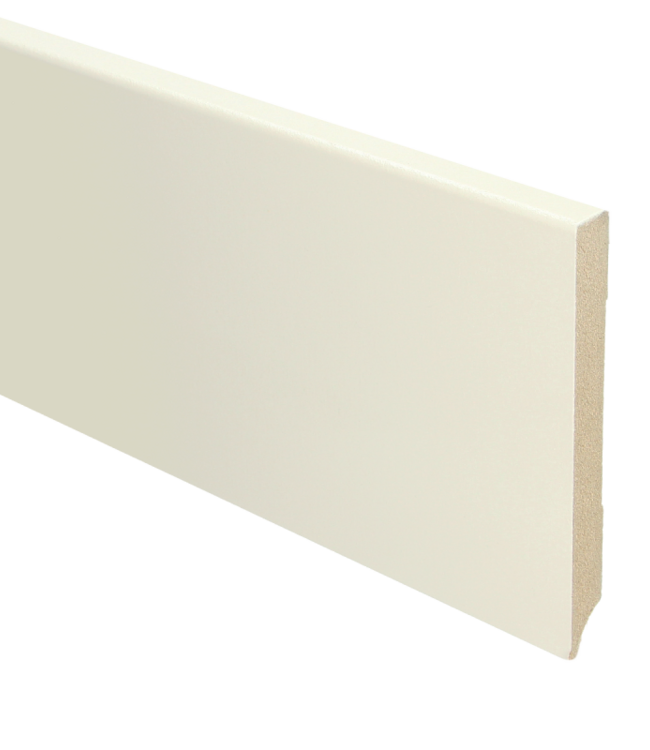 Rechte hoge moderne plint 70x12 voorgelakt katoen