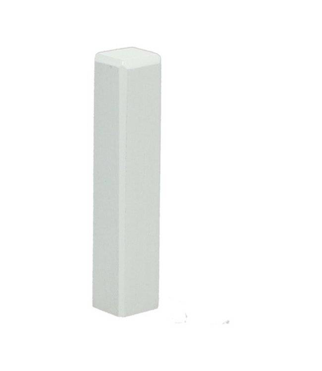 Hoek/ eindstuk voor moderne plint 70x12 wit RAL 9016