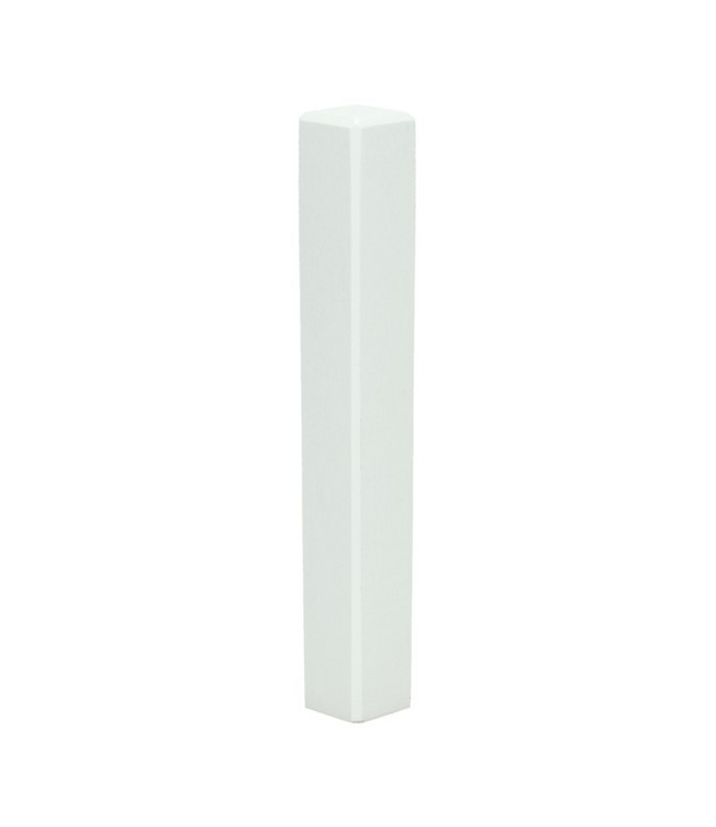 Hoek/ eindstuk voor moderne plint 70x12 wit RAL 9016