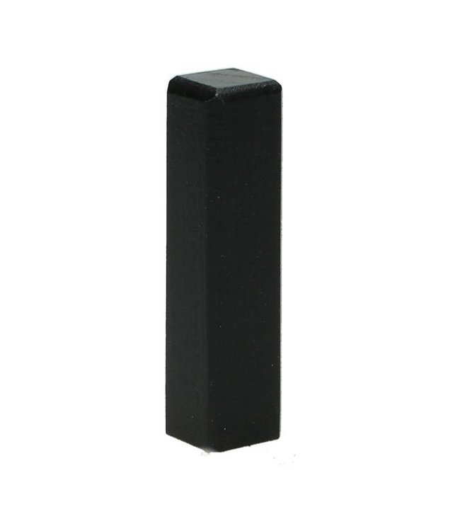 Hoek/eindstuk voor moderne plint 70x12 zwart RAL9005