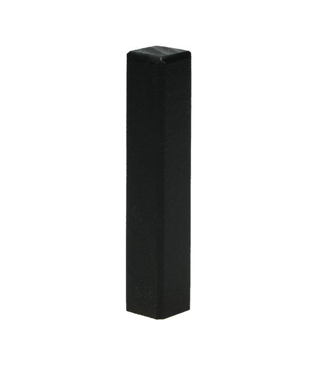 Hoek/eindstuk voor moderne plint 70x12 zwart RAL9005