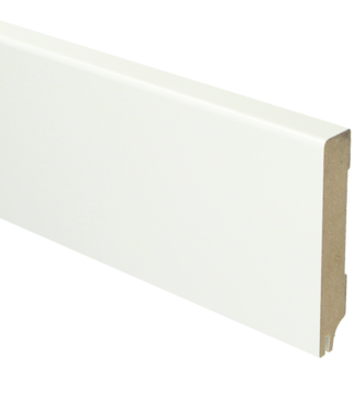 Rechte hoge plint RAL 9016 + uitsparing