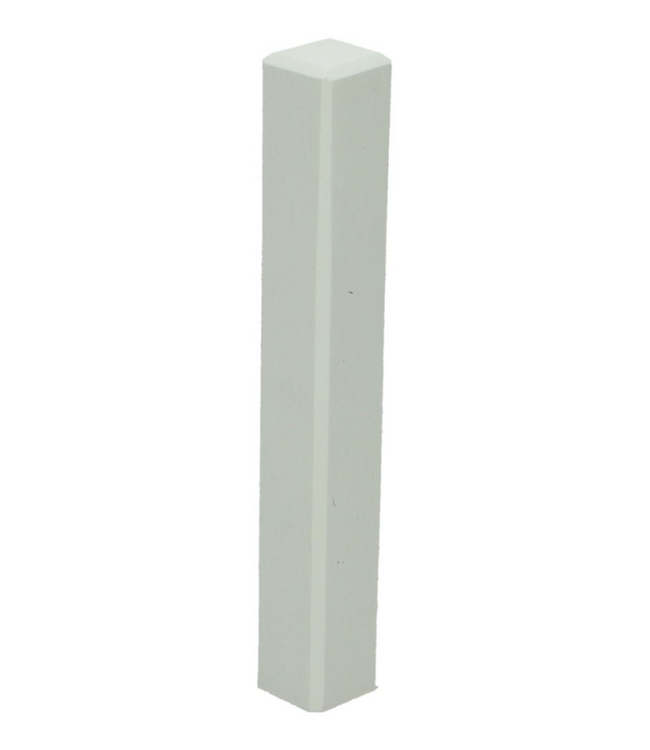 Hoek/eindstuk voor moderne plint 70x12 wit RAL 9010