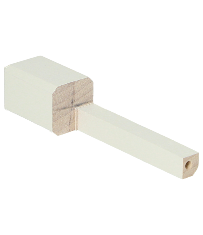 Binnenhoek plint 90x18 wit RAL 9016