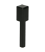 Binnenhoek plint zwart RAL 9005