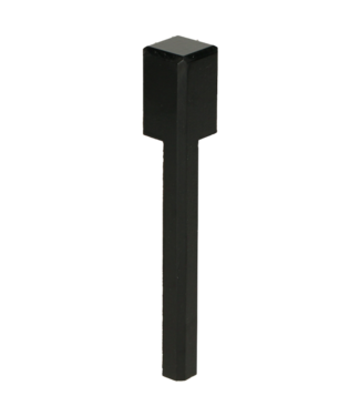 Binnenhoek plint zwart RAL 9005