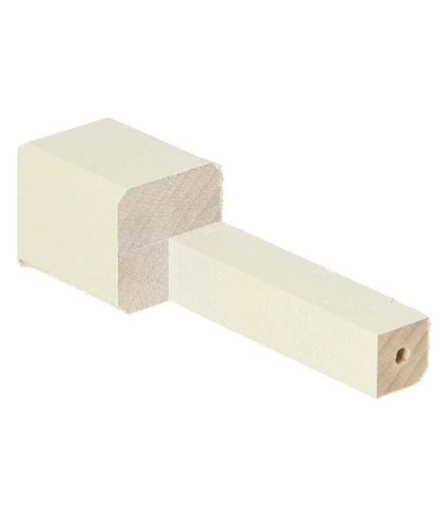 Binnenhoek plint 85x22 wit RAL 9010