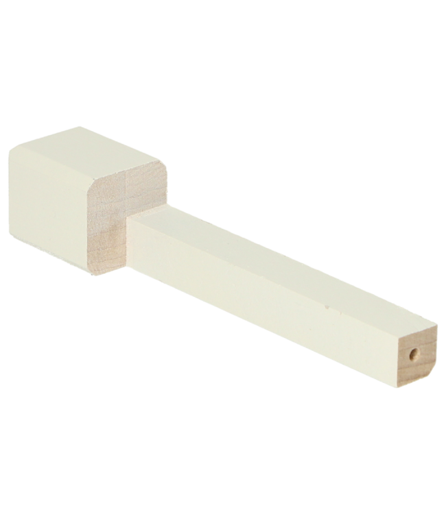 Binnenhoek plint 120x22 wit RAL 9010