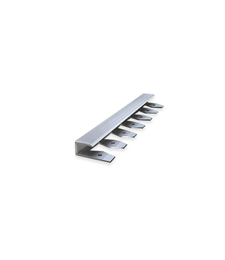 Buigbaar U-profiel 7,2-8,2 mm zilver