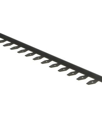 In-egaliseer eindprofiel PVC brons buigb. tot 6mm