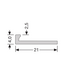 In-egaliseer eindprofiel PVC gepolijst 2,5 mm