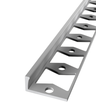 In-egaliseer eindprofiel PVC zilver tot 6mm
