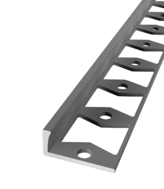 In-egaliseer eindprofiel PVC RVS tot 6mm