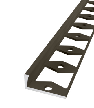 In-egaliseer eindprofiel PVC brons tot 6mm