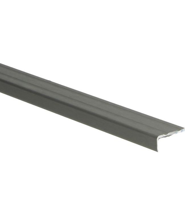 Hoeklijnprofiel zelfklevend RVS geborsteld 10x24,5mm 3m