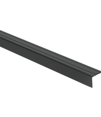 Hoeklijnprofiel zelfklevend zwart 20x24,5mm