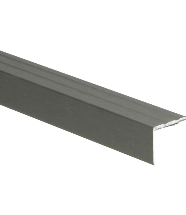 Hoeklijnprofiel zelfklevend RVS geborsteld 20x24,5mm