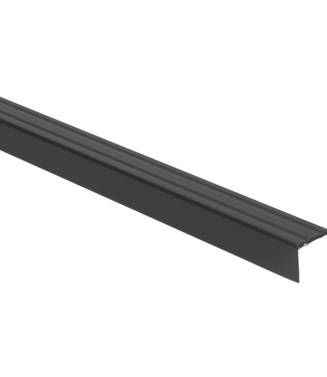 Hoeklijnprofiel zelfklevend zwart 20x24,5mm