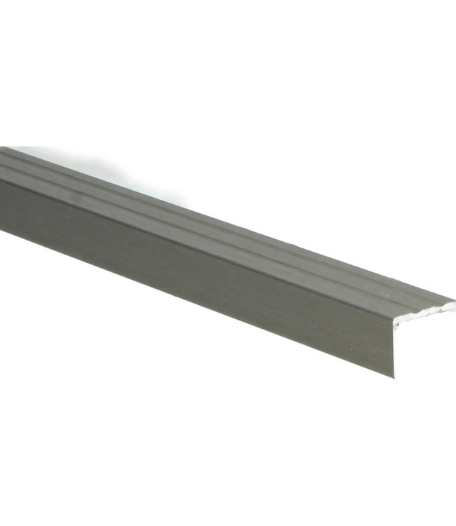 Hoeklijnprofiel zelfklevend RVS geborsteld 17x24,5mm