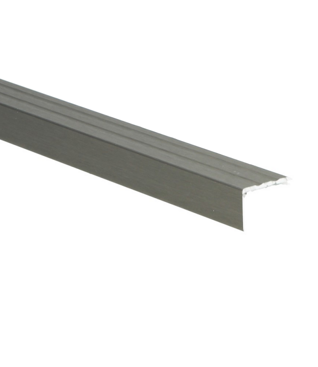 Hoeklijnprofiel zelfklevend RVS geborsteld 17x24,5mm
