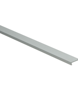 Hoeklijnprofiel zelfkl. PVC zilver klik 5,5x21mm 4,5mm 2,5m