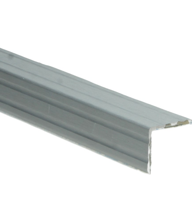 Duo-hoeklijnprofiel zelfklevend zilver geborsteld 24,5x30mm