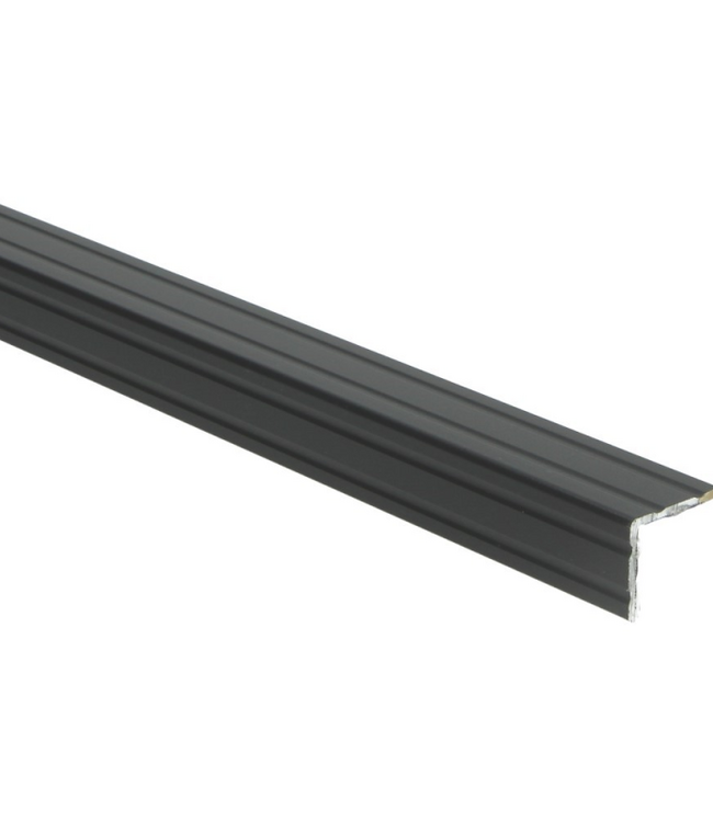 Duo-hoeklijnprofiel zelfklevend zwart 24,5x30mm