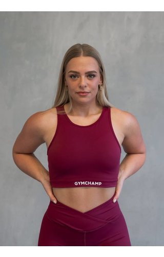 Gymchamp sportswear CLASSIC SPORTS BRA - BURGUNDY Gymchamp sportswear CLASSIC SPORTS BRA - BURGUNDY