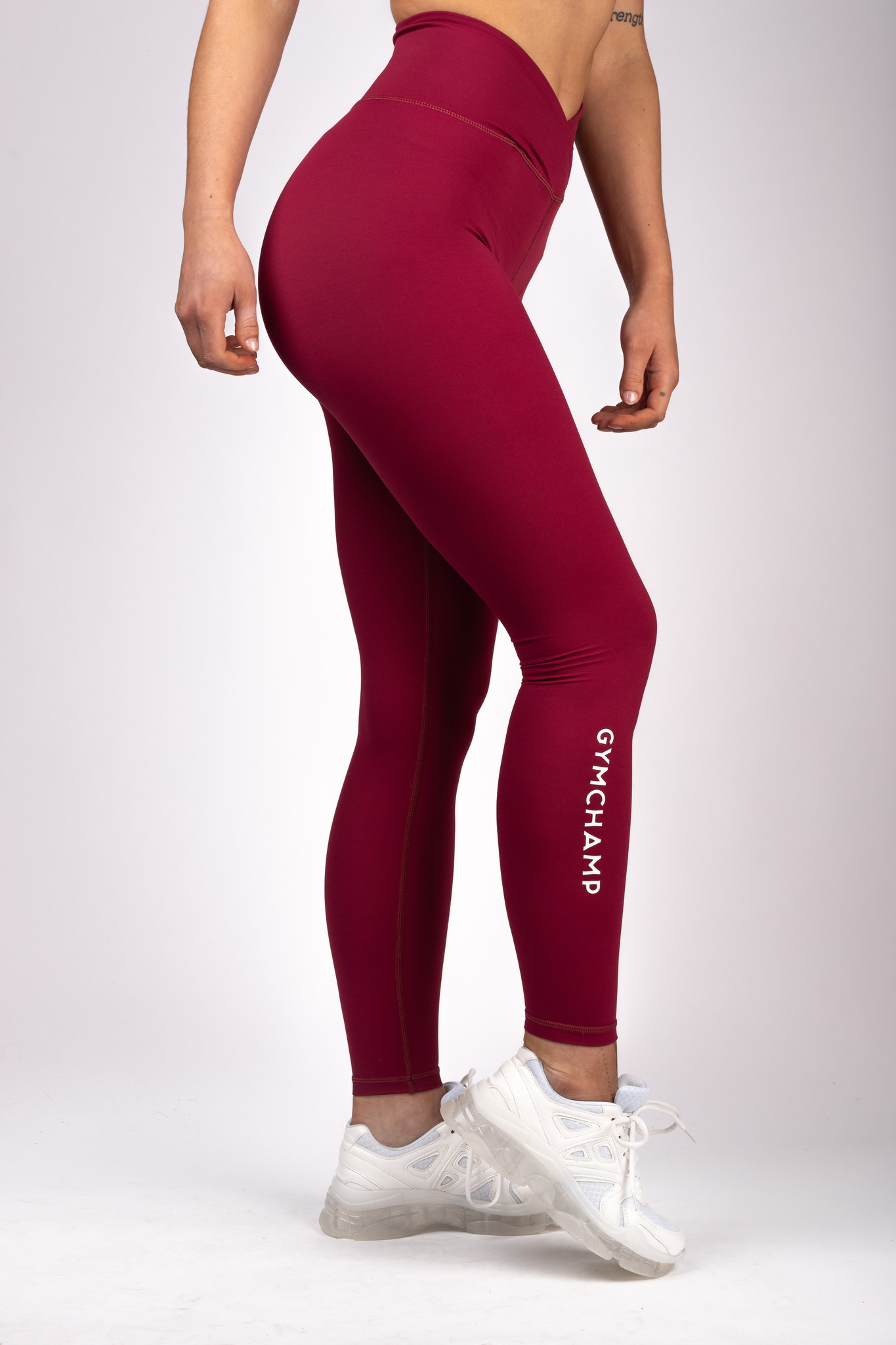 Gymchamp Classic High Waist Legging Burgundy Gymchamp Sportswear