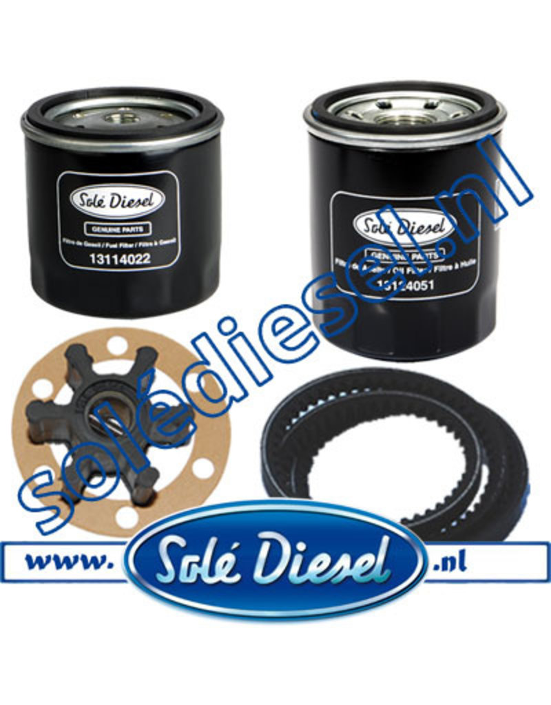 Extra maintenance service kit Solé mini 44 for 50A alternator