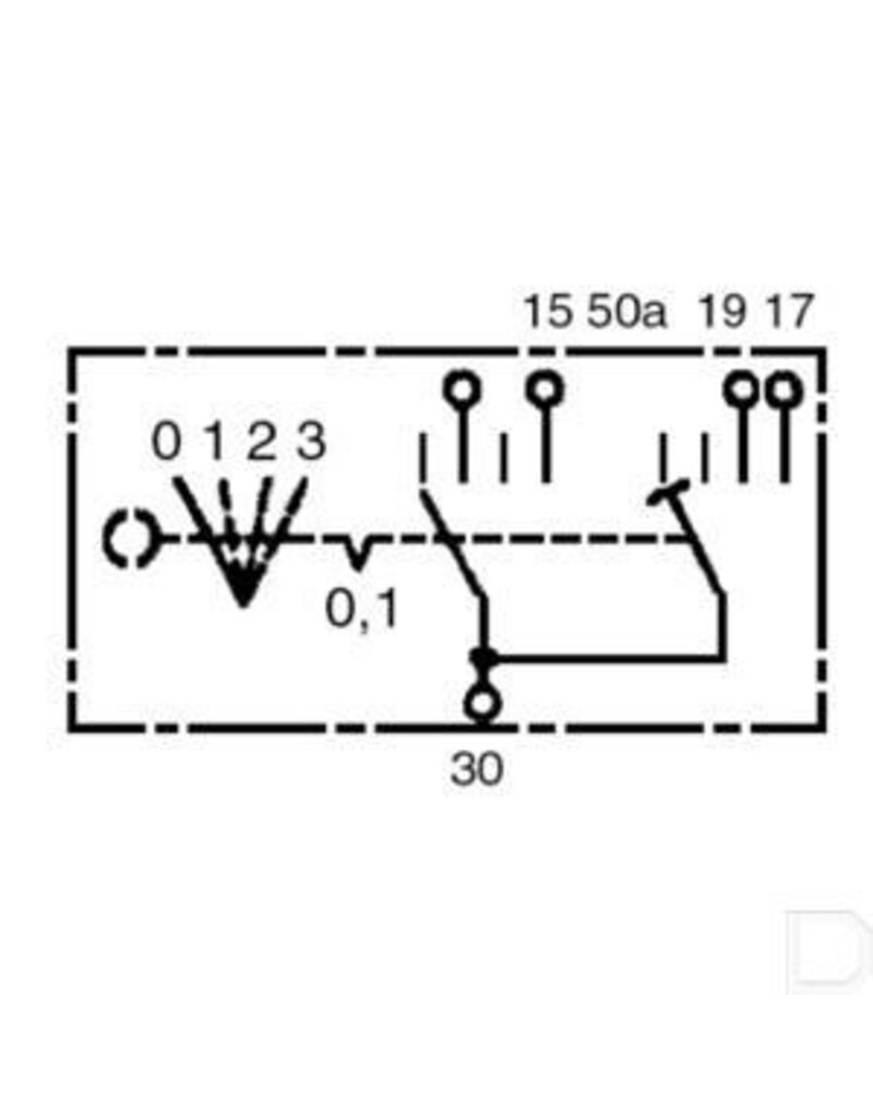 0342315001 | Teilenummer | Zündschloss 0-1-2-3, Bosch