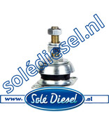 61638005 | Solédiesel |Teilenummer | Motorlager 40° shore M14 Type G
