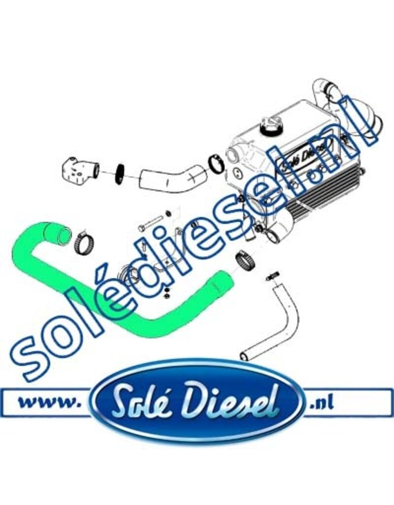 17211006  | Solédiesel onderdeel | Slang gebogen