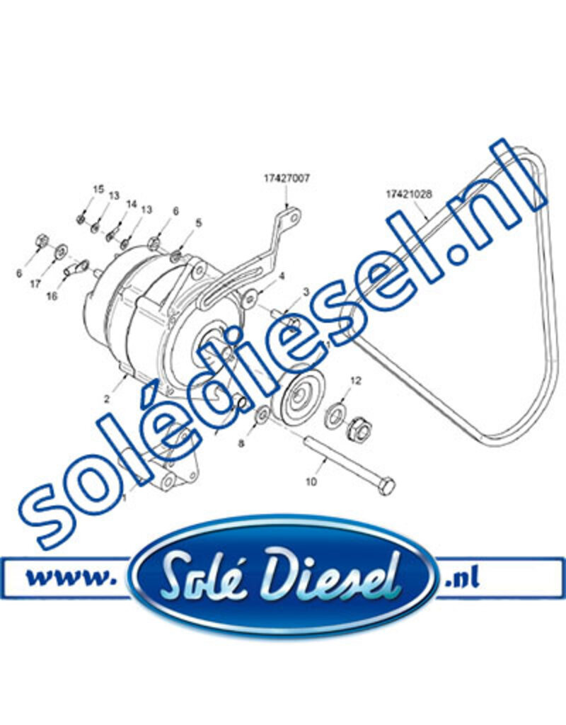 17417053 |  Solédiesel | parts number | Kit 95A Alternator