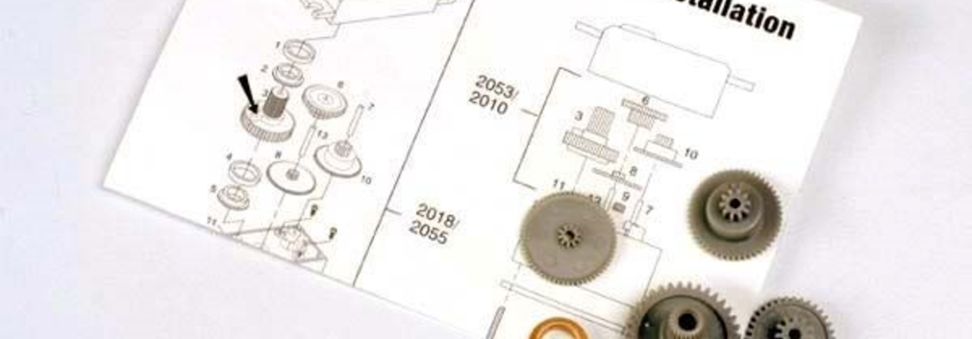 Servo gears (for 2055 and 2056 servos), TRX2053