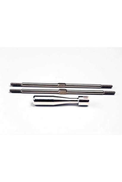 Turnbuckles, titanium 105mm (2)/ billet aluminum wrench, TRX2339X
