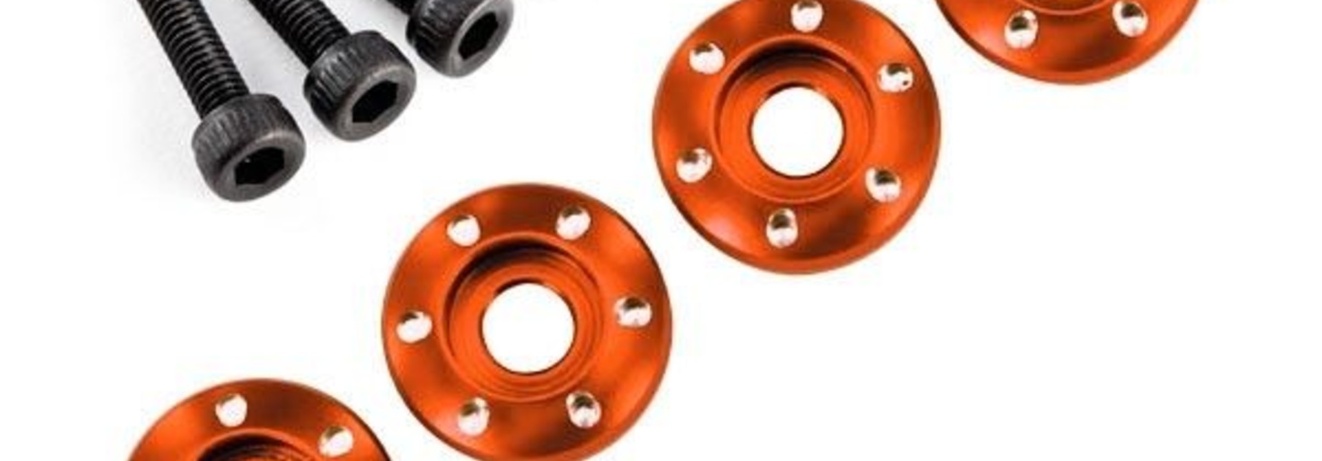 Wheel nut washer, machined aluOrange, TRX7668X