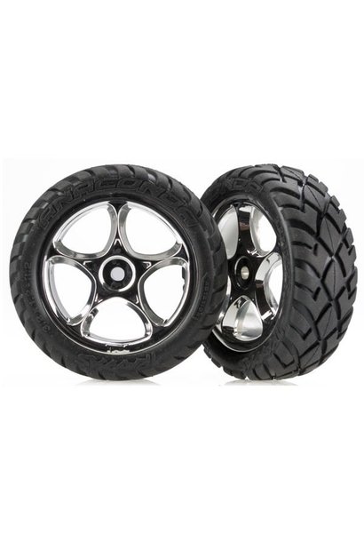 Tires & wheels, assembled (Tracer 2.2 chrome wheels, Anacond, TRX2479R