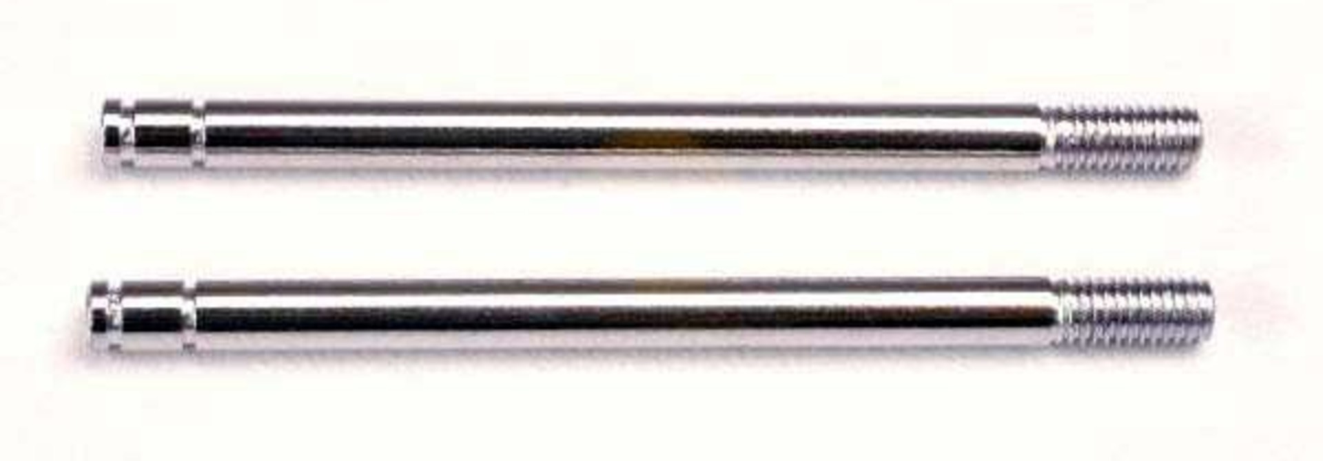 Shock shafts, steel, chrome finish (long) (2), TRX1664