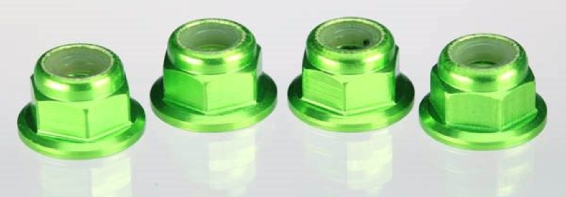 Green anodized axle nuts, TRX1747G