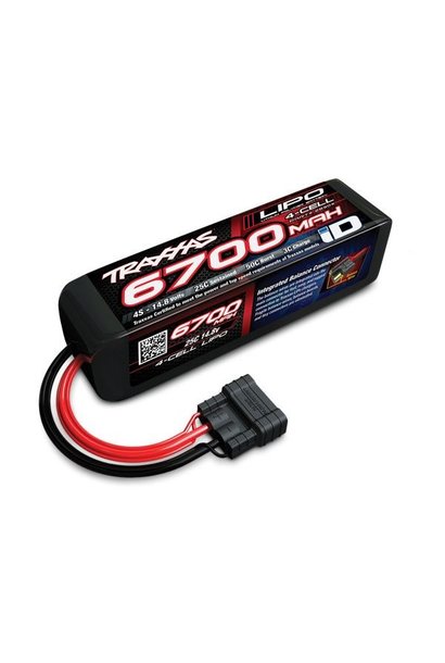 Power Cell LiPo 6700mAh 14.8V 4S 25C , ID, TRX2890X