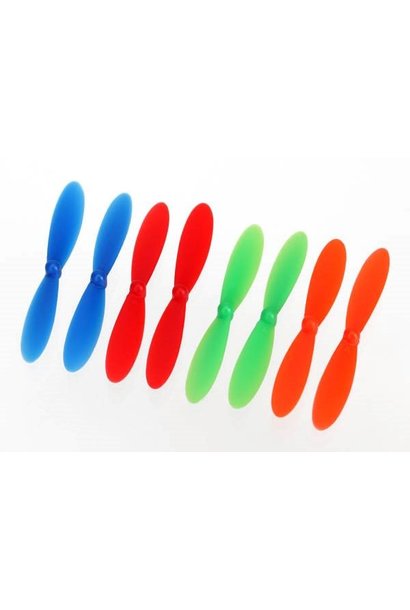 Rotor Blade Set, Red (2), Blue, TRX6226