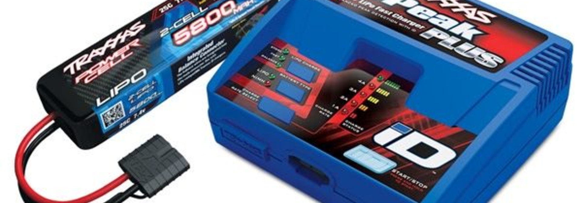 Traxxas 2S (1X 2843X 7.4V LiPO& 1X 2970GX ID charger