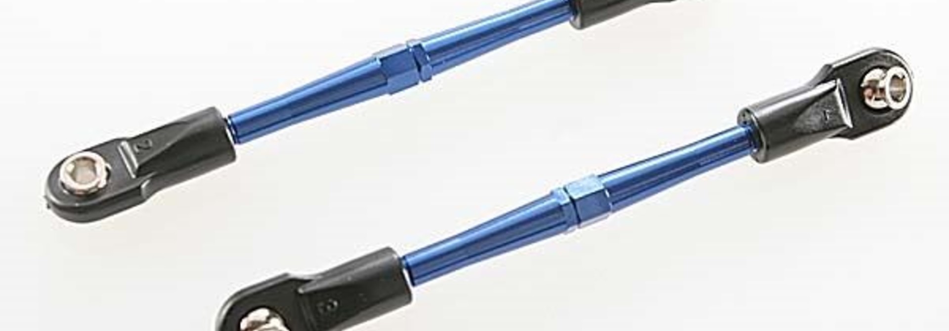 Turnbuckles, aluminum (blue-anodized), toe links, 59mm (2) (, TRX3139A