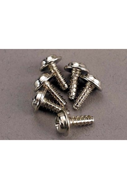 Screws, 3x8mm washerhead self-tapping (6), TRX3290