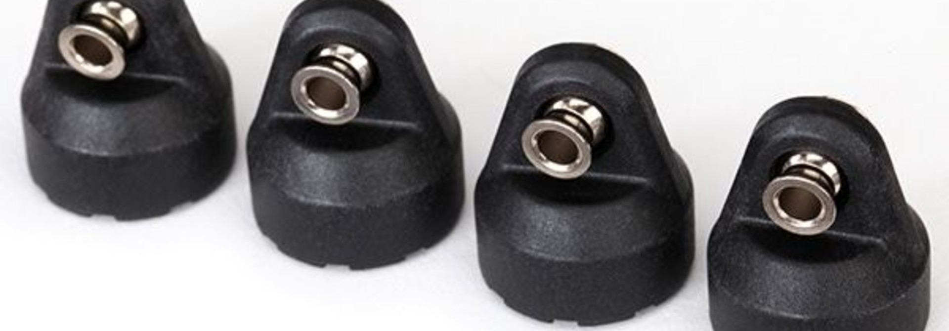 Shock caps (black) (4) (assembled with hollow balls), TRX8361