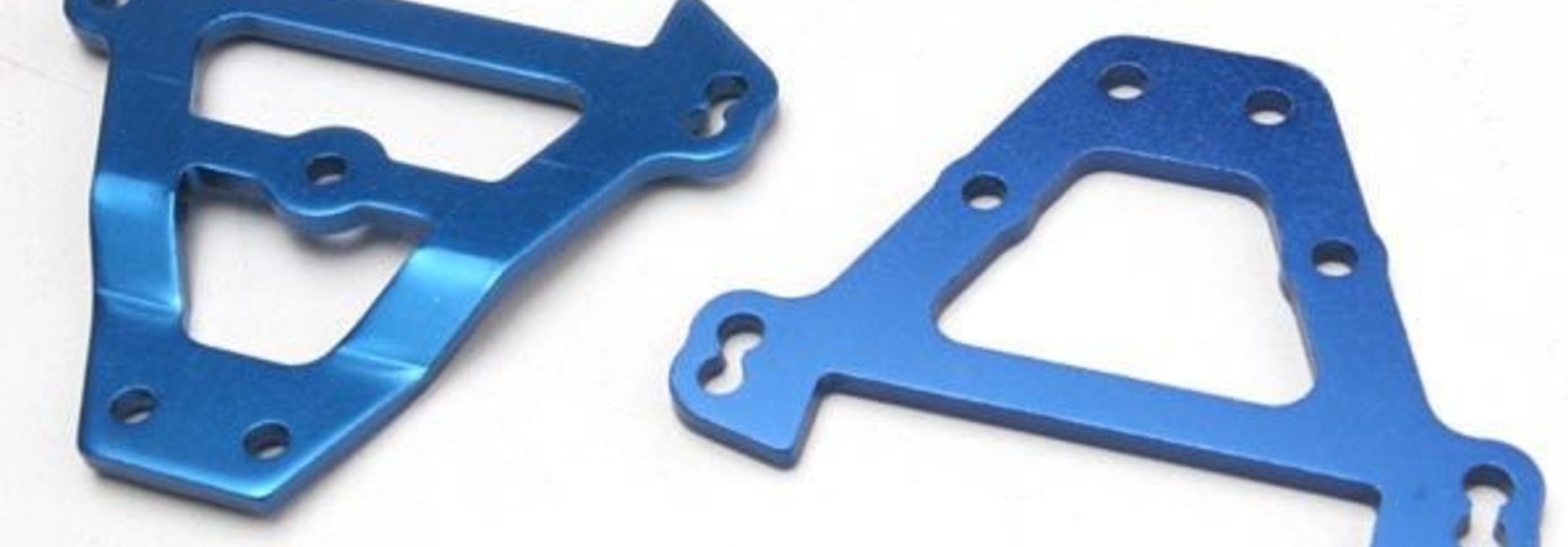 Bulkhead tie bars, front & rear (blue-anodized aluminum), TRX5323